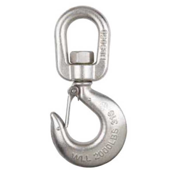 Peerless Chain SWIVEL HK W/ LATCH S/S 1,500#, SWS3L SWS3L